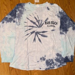 NEW Miami Beach Florida long sleeve shirt: size M